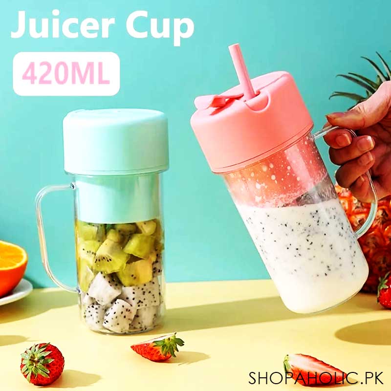Mini Portable Juicer With Straw