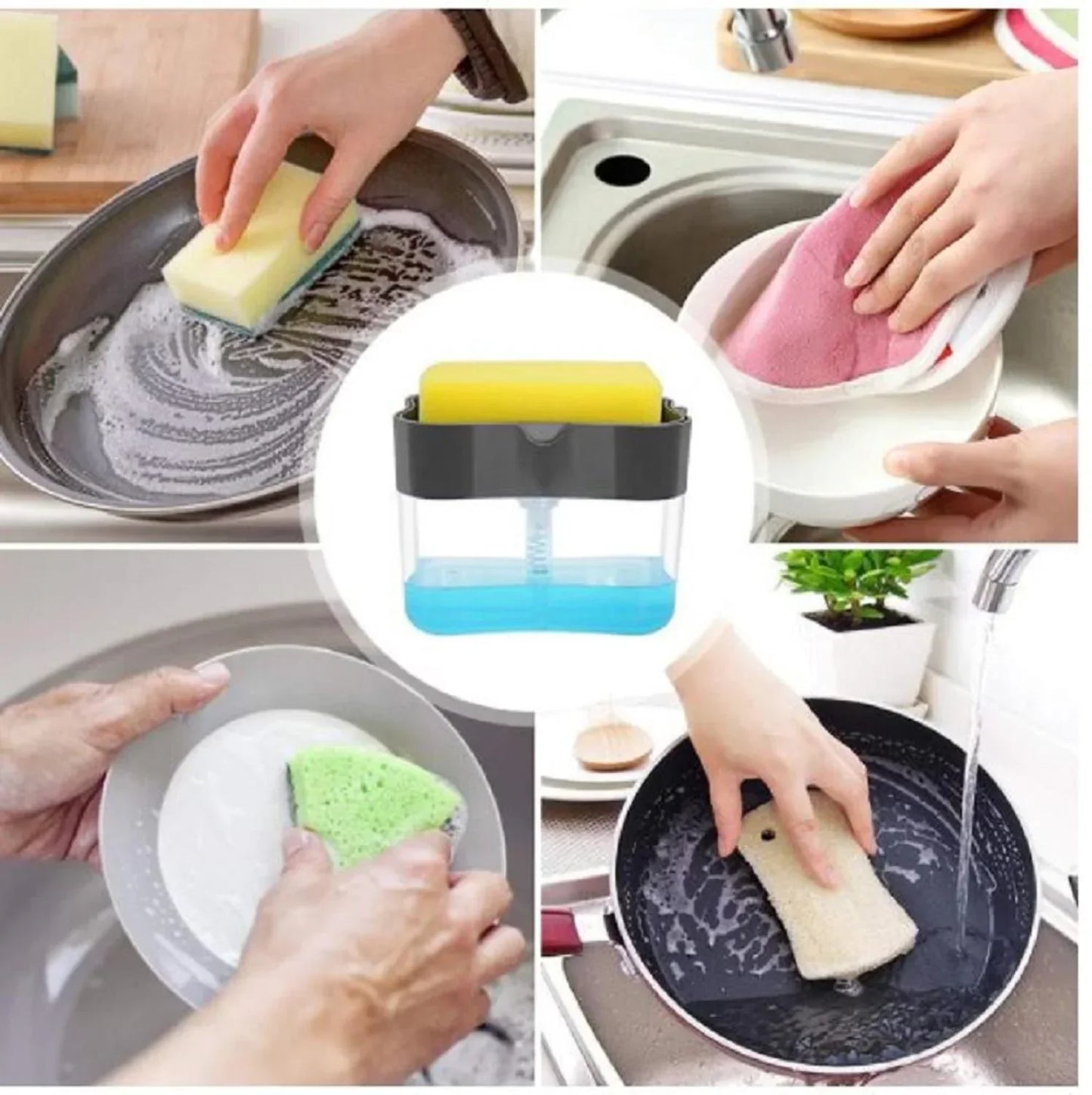 Liquid Soap Pump Dispenser(Free Sponge Gift )