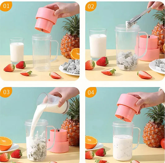 Mini Portable Juicer With Straw