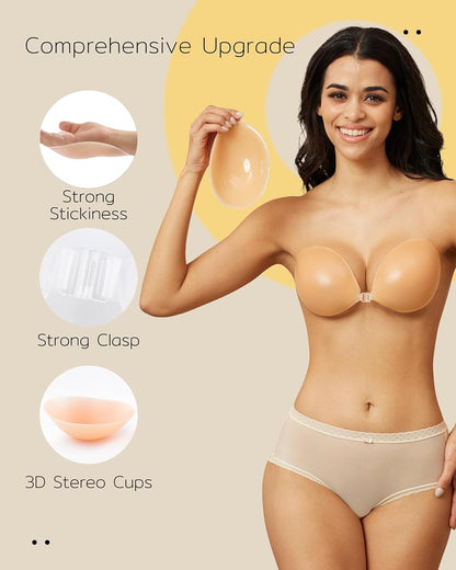 Reusable Strapless Adhesive Bra