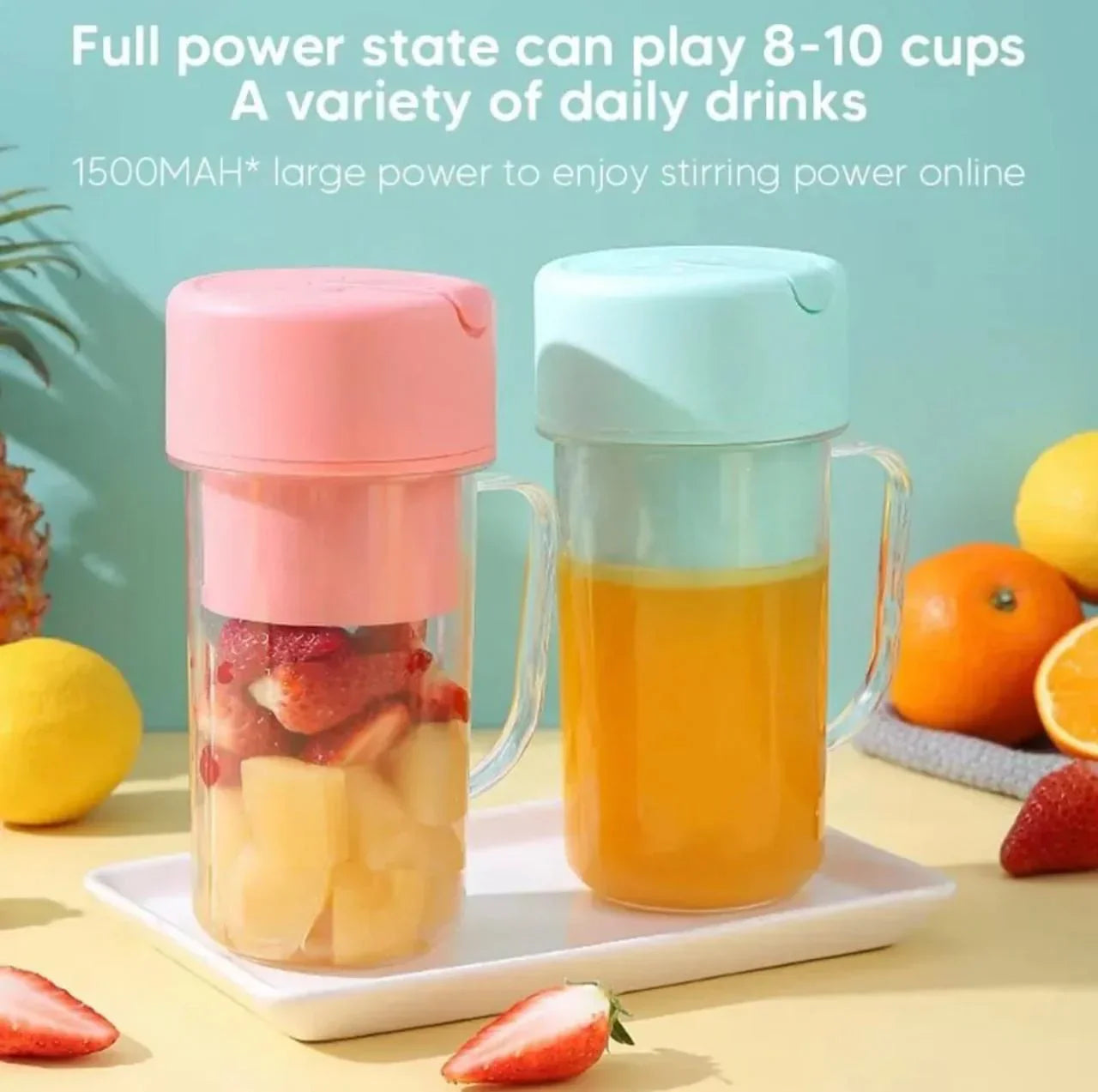 MINI SMOOTHIE BLENDER WITH STRAW