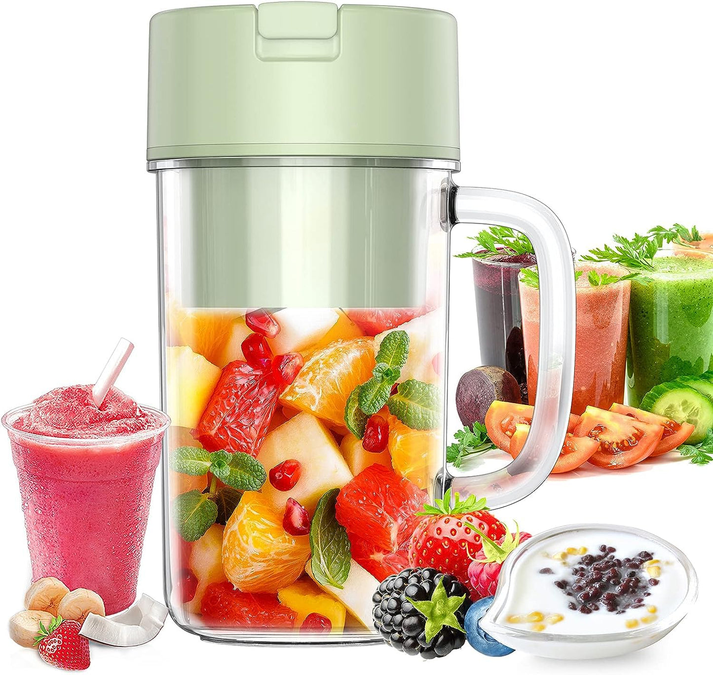 MINI SMOOTHIE BLENDER WITH STRAW