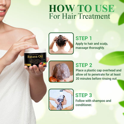100% Raw Batana Oil for Hair Growth