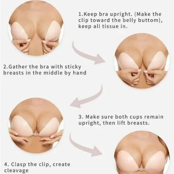 Reusable Strapless Adhesive Bra
